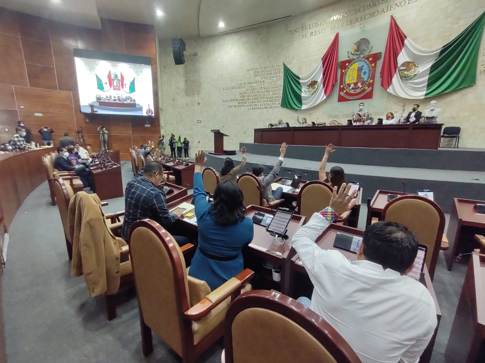 Pide Legislatura al Ejecutivo y al IEEPCO garantizar proceso electoral extraordinario de Mitla