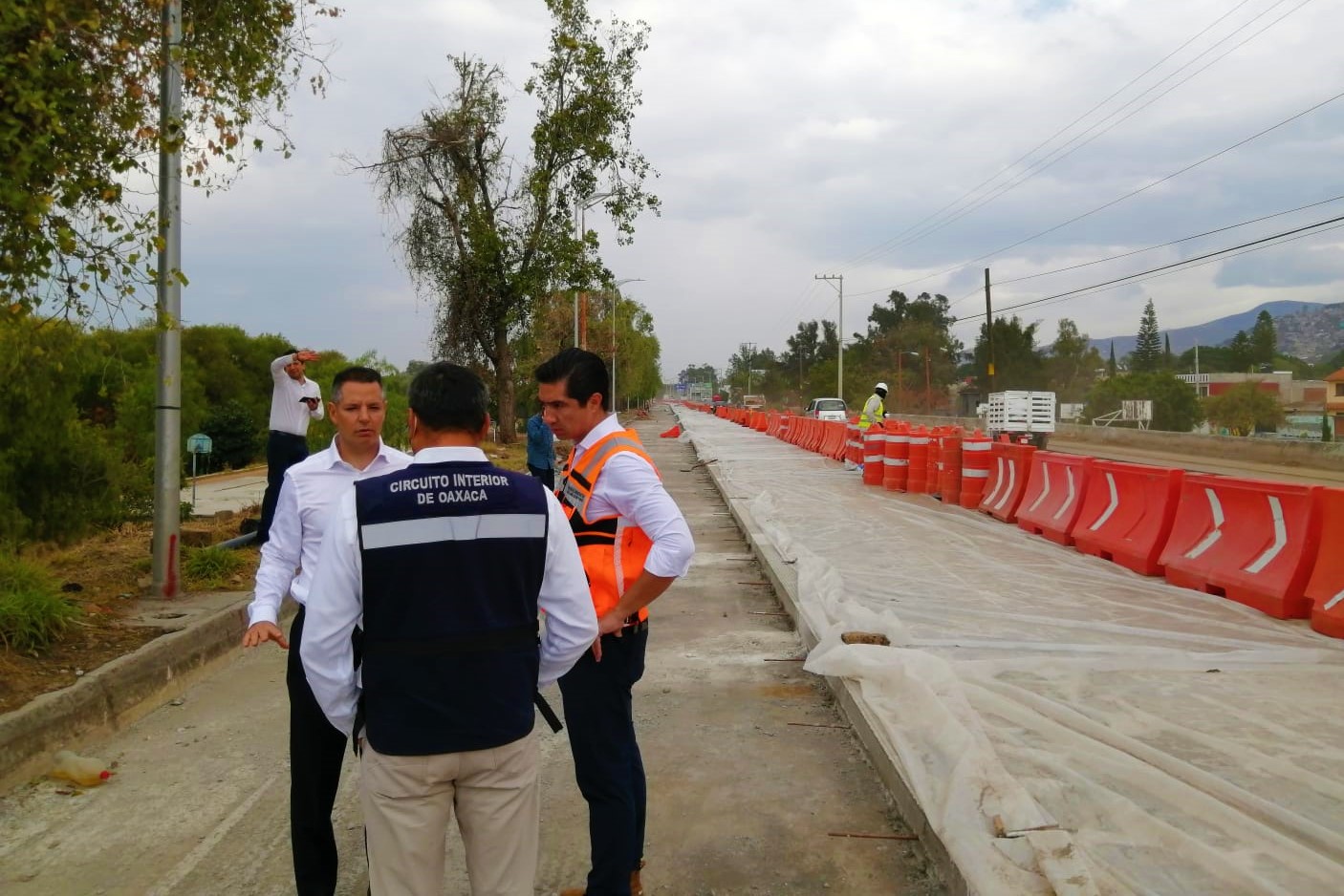 Supervisa AMH obras del Circuito Interior de la ciudad de Oaxaca de Juárez