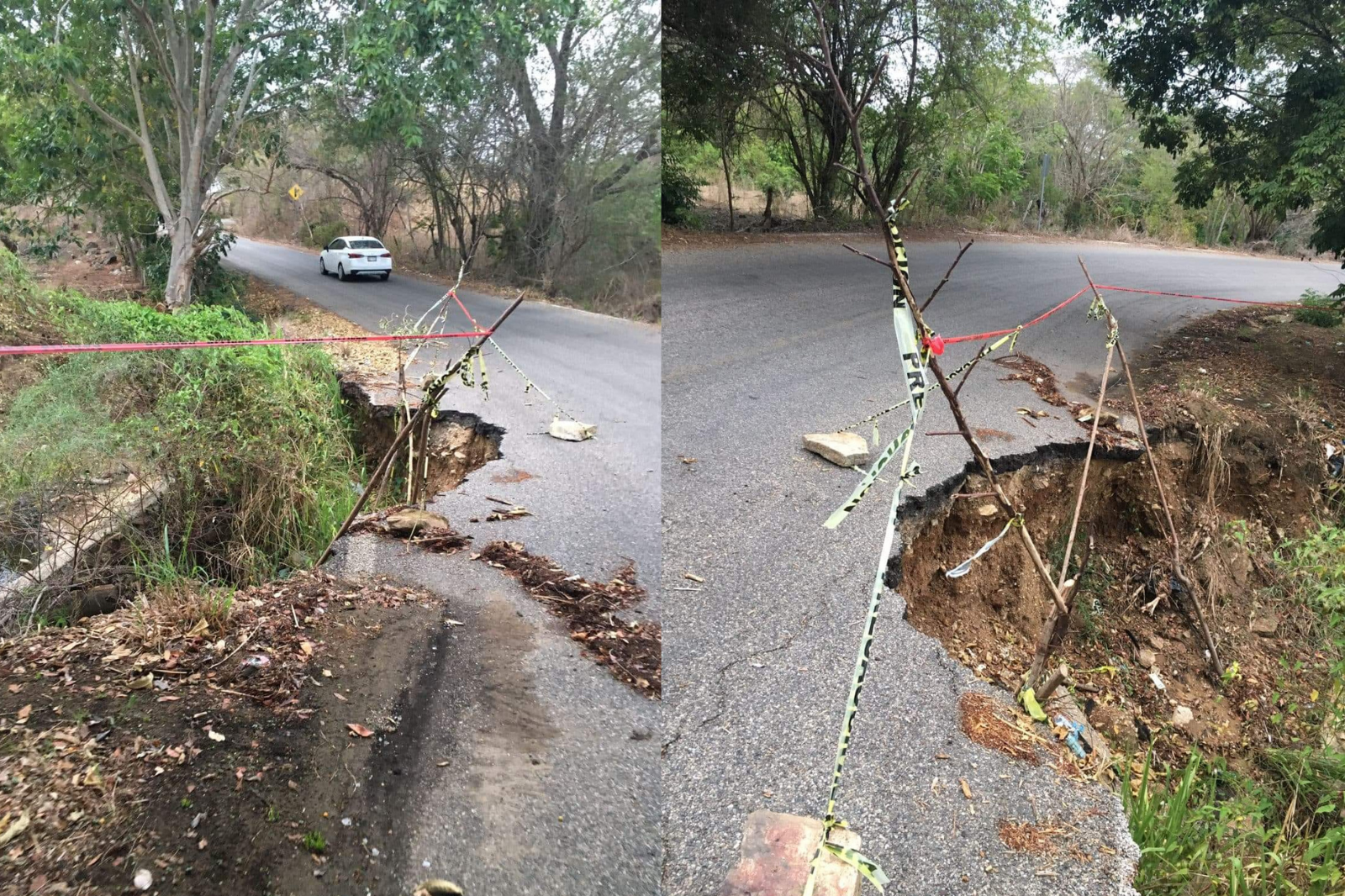 Piden pobladores rehabilitación de tramo carretero Pinotepa – Corralero