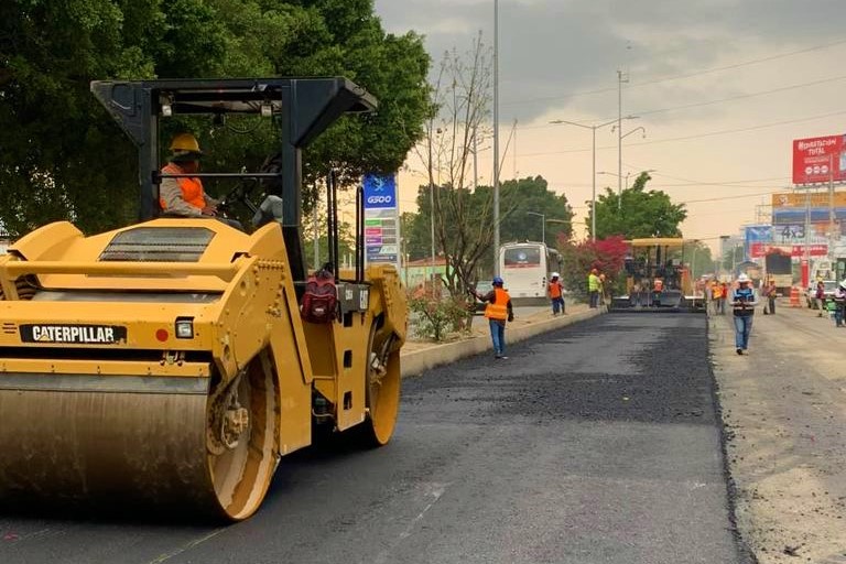 Avanza modernización de Circuito Interior y avenida Símbolos Patrios en Oaxaca