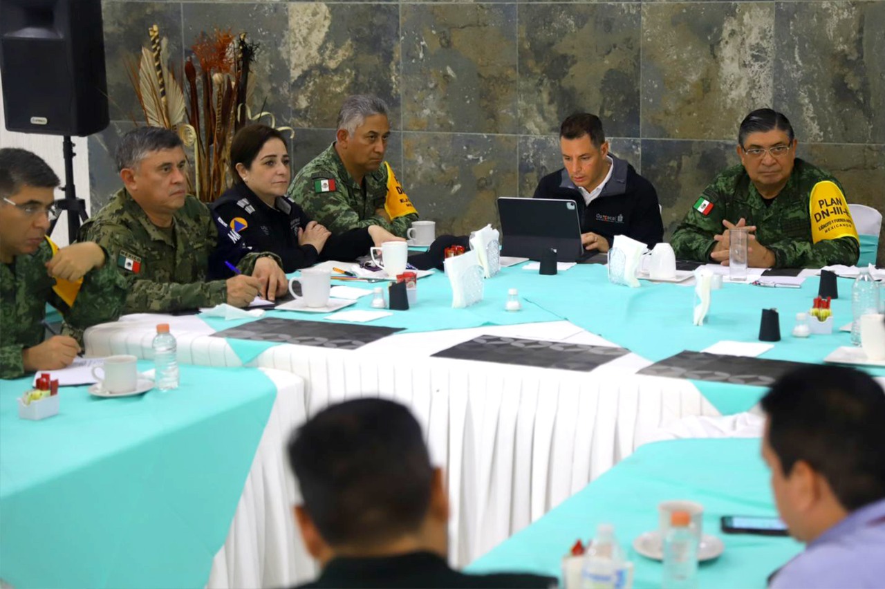 Encabezan Alejandro Murat y el general Luis Cresencio Sandoval, quinta sesión permanente del Consejo Estatal de Protección Civil
