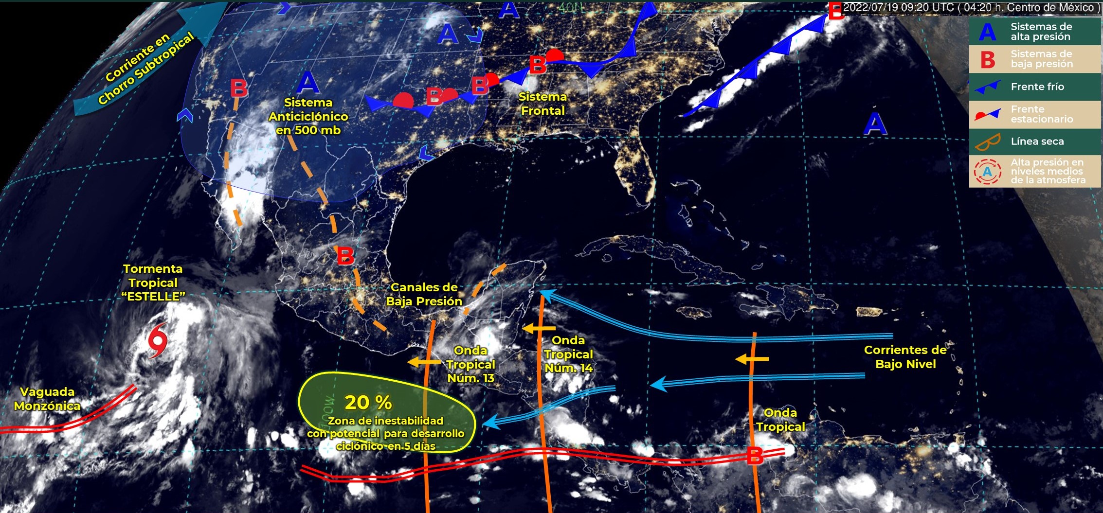 Se prevén tormentas eléctricas y rachas de viento en Oaxaca