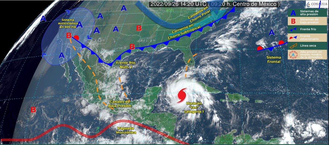 Primer frente frío tendrá influencia en Oaxaca
