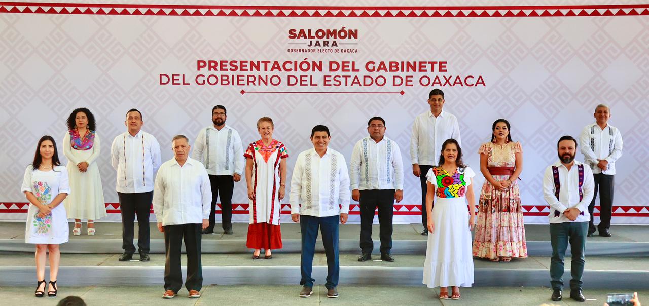 Presenta Salomón Jara a integrantes de su gabinete; tres son de la Costa