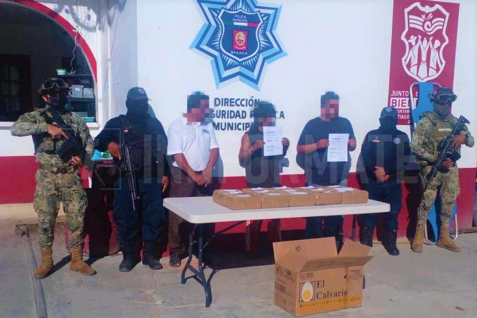 Viajaban con 20 kilogramos de marihuana en Pinotepa Nacional