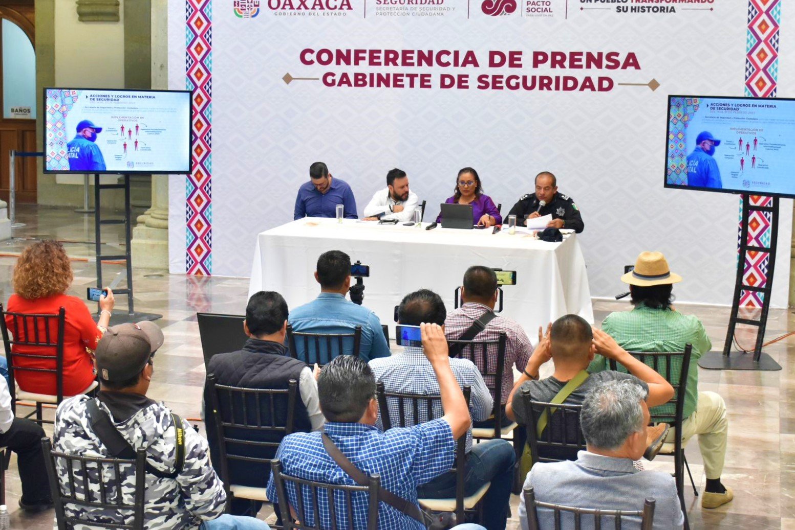 Gobierno del Estado intensifica acciones para construir la paz y seguridad en Oaxaca