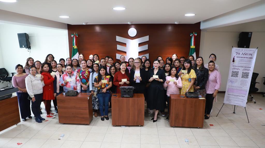 Conmemora IEEPCO 70 aniversario del Voto de las Mujeres en México