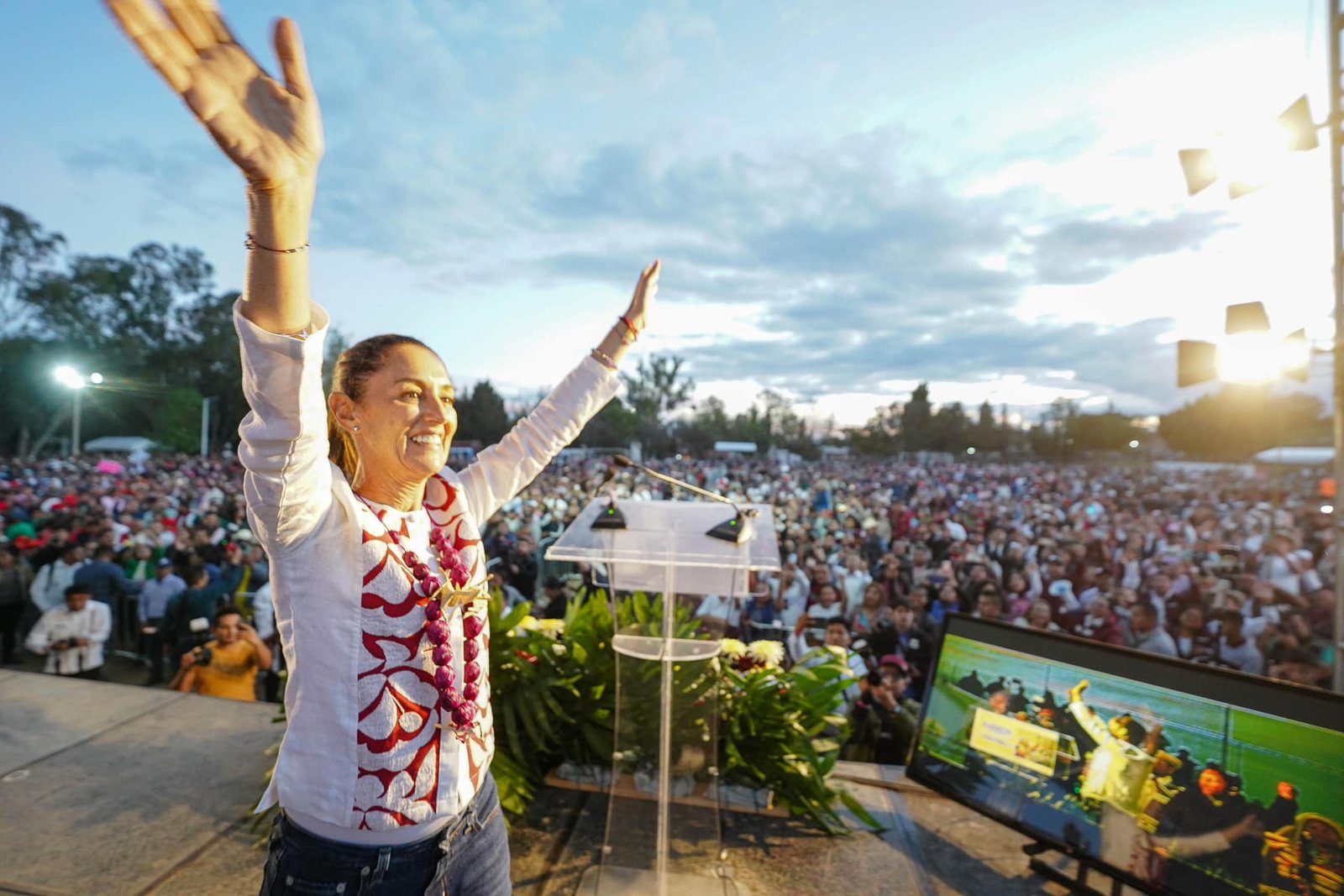 “Nunca más un gobierno que reprima al pueblo de México”: Claudia Sheinbaum en Oaxaca