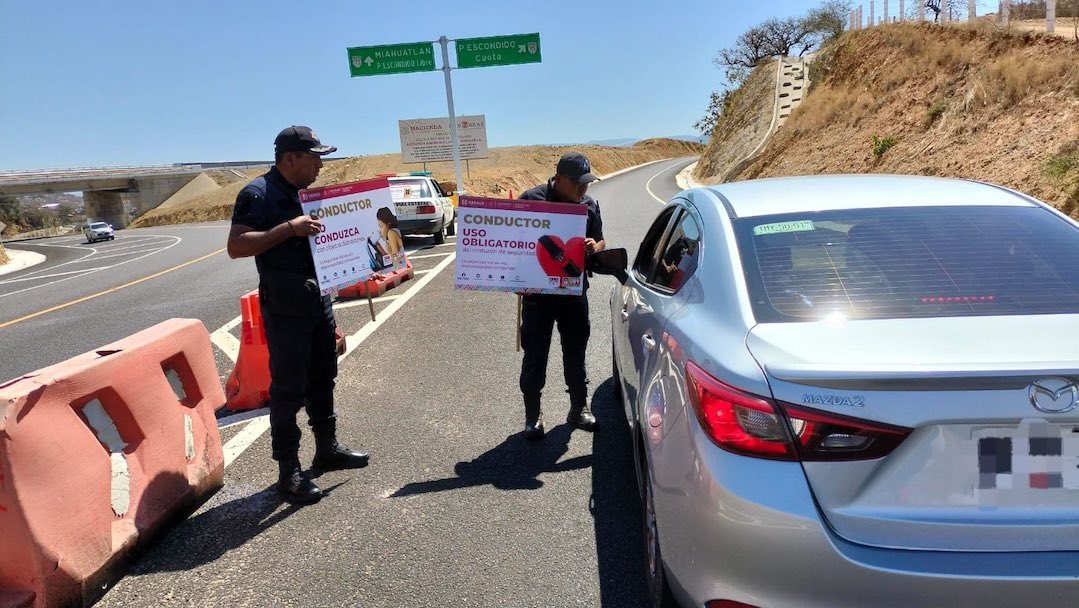 Promueven prevención de accidentes en autopista a la Costa