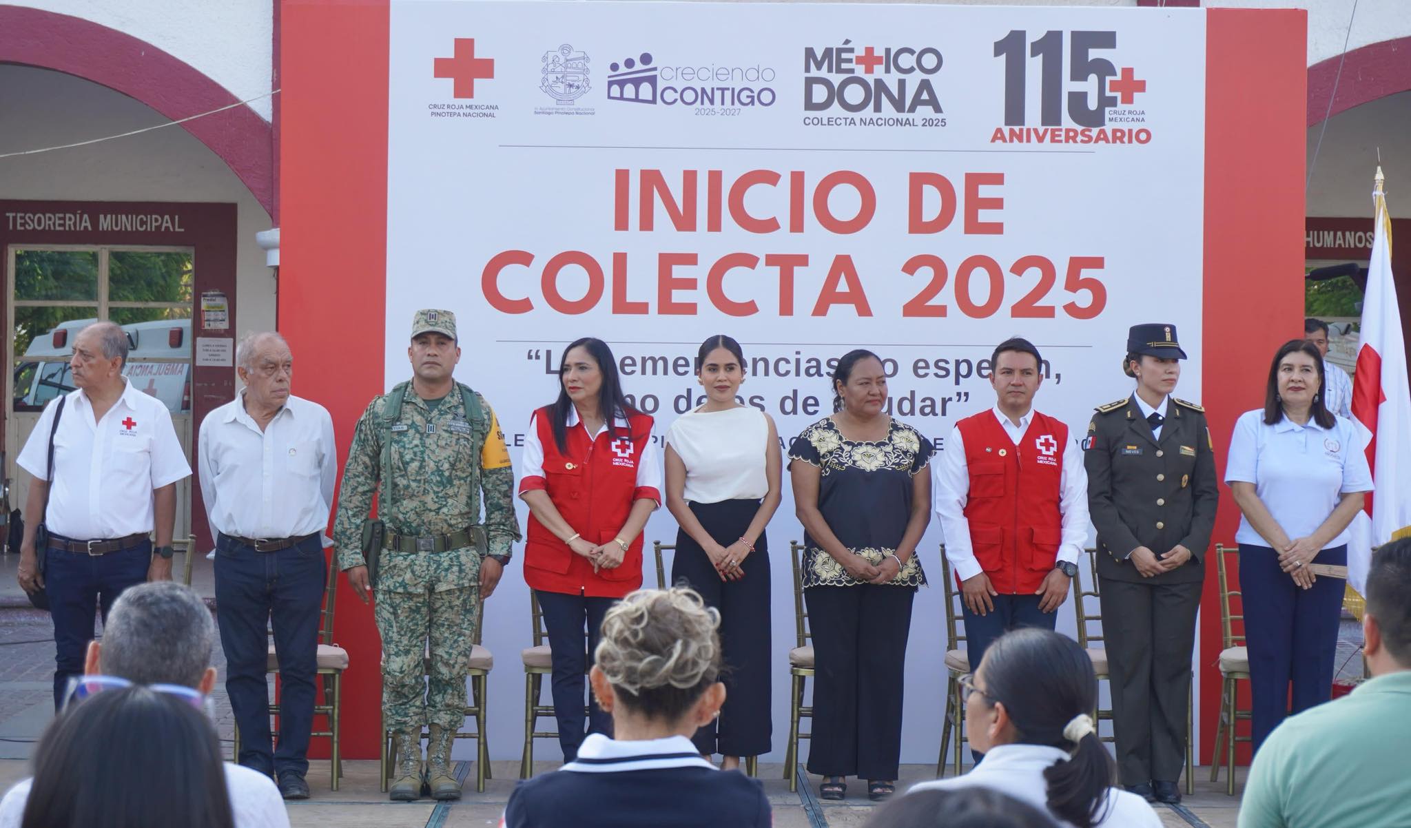 Inicia colecta nacional de la Cruz Roja Mexicana en Pinotepa Nacional