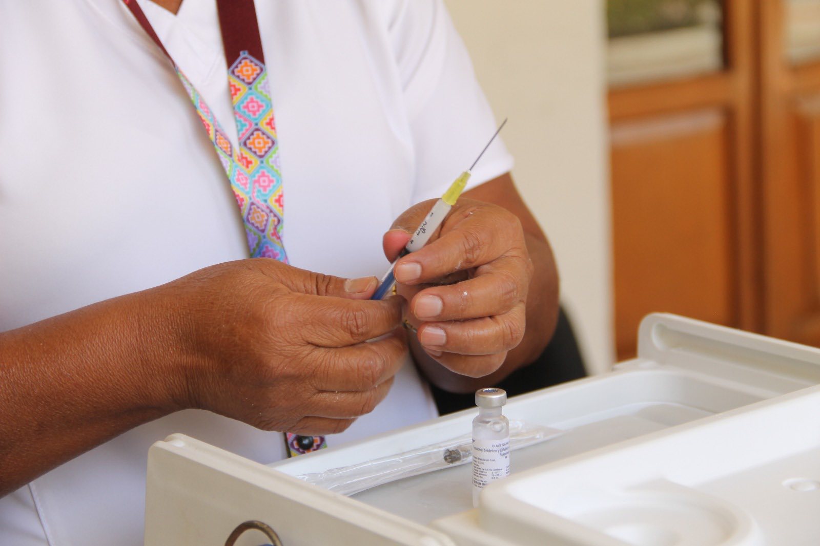 Aplican más de 71 mil vacunas durante la Primera Semana Nacional de Vacunación en Oaxaca￼