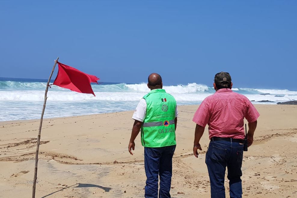 Alerta Protección Civil por evento de mar de fondo en zona costera